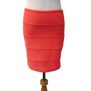 Millau pencil mini red skirt size XS (283)